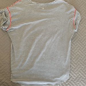 Lululemon basic striped tee size 6